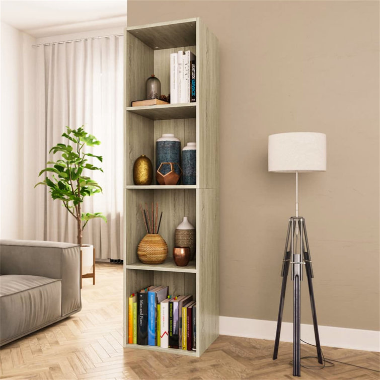 17 Stories Ilisha 143Cm H x 36Cm W Wood Bookcase Wayfair.co.uk